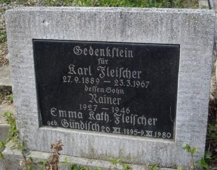 Fleischer Karl 1889-1967 Guendisch Emma 1895-1980 Grabstein